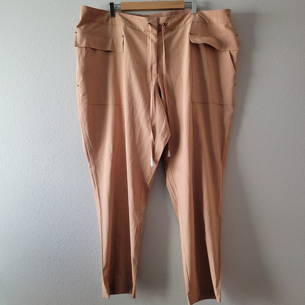 Serena Williams Athletic Cargo Pants in Tan Size 3x